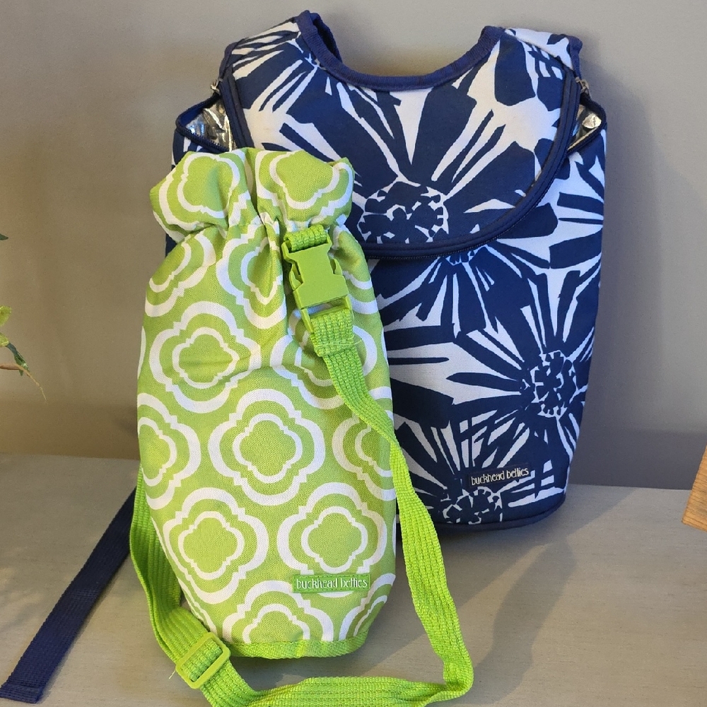 Buckhead Betties Navy and Lime Cooler Bag Set